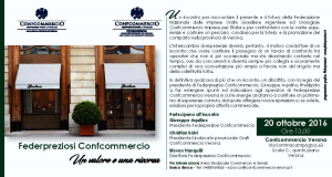 VERONA - FEDERPREZIOSI CONFCOMMERCIO: UN VALORE E UNA RISORSA @ Confcommercio Verona - Scala C – 5° piano   | Verona | Veneto | Italia