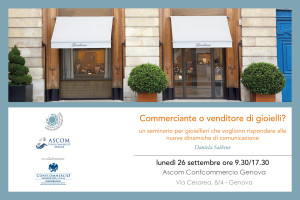 GENOVA - Seminario: Commerciante o venditore di gioielli @ Ascom Confcommercio Genova | Genova | Liguria | Italia